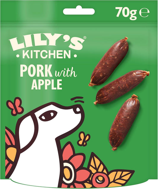 Lilys Kitchen Pork Sausages With Apple 70g