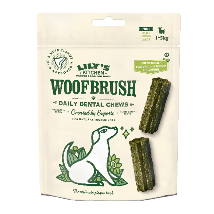 Lilys Kitchen Woof Brush Dental Chew Mini 7 Pack