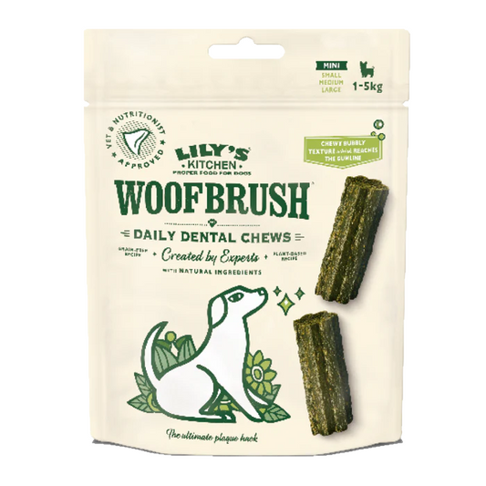 Lilys Kitchen Woof Brush Dental Chew Mini 7 Pack