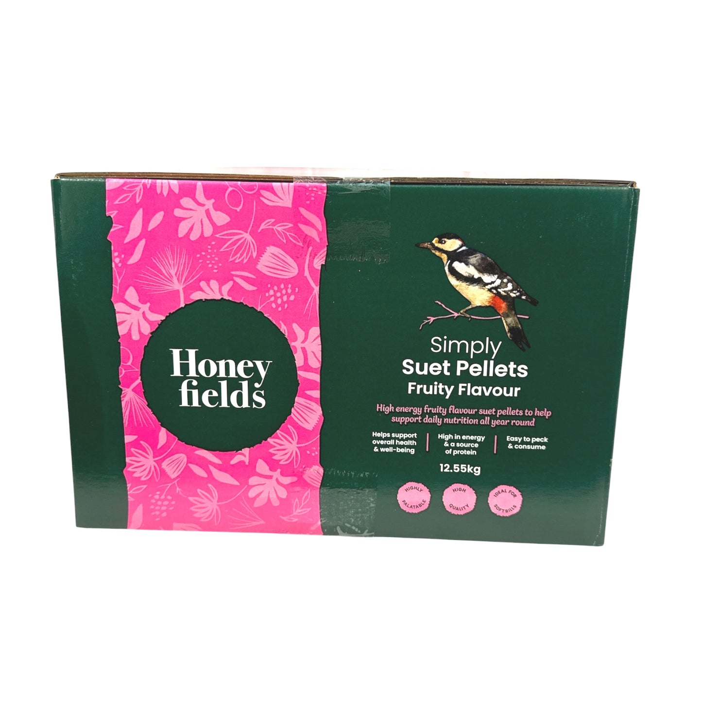 Honeyfields Wild Garden Bird Suet Pellets Bulk Fruity Flavour 12.55kg