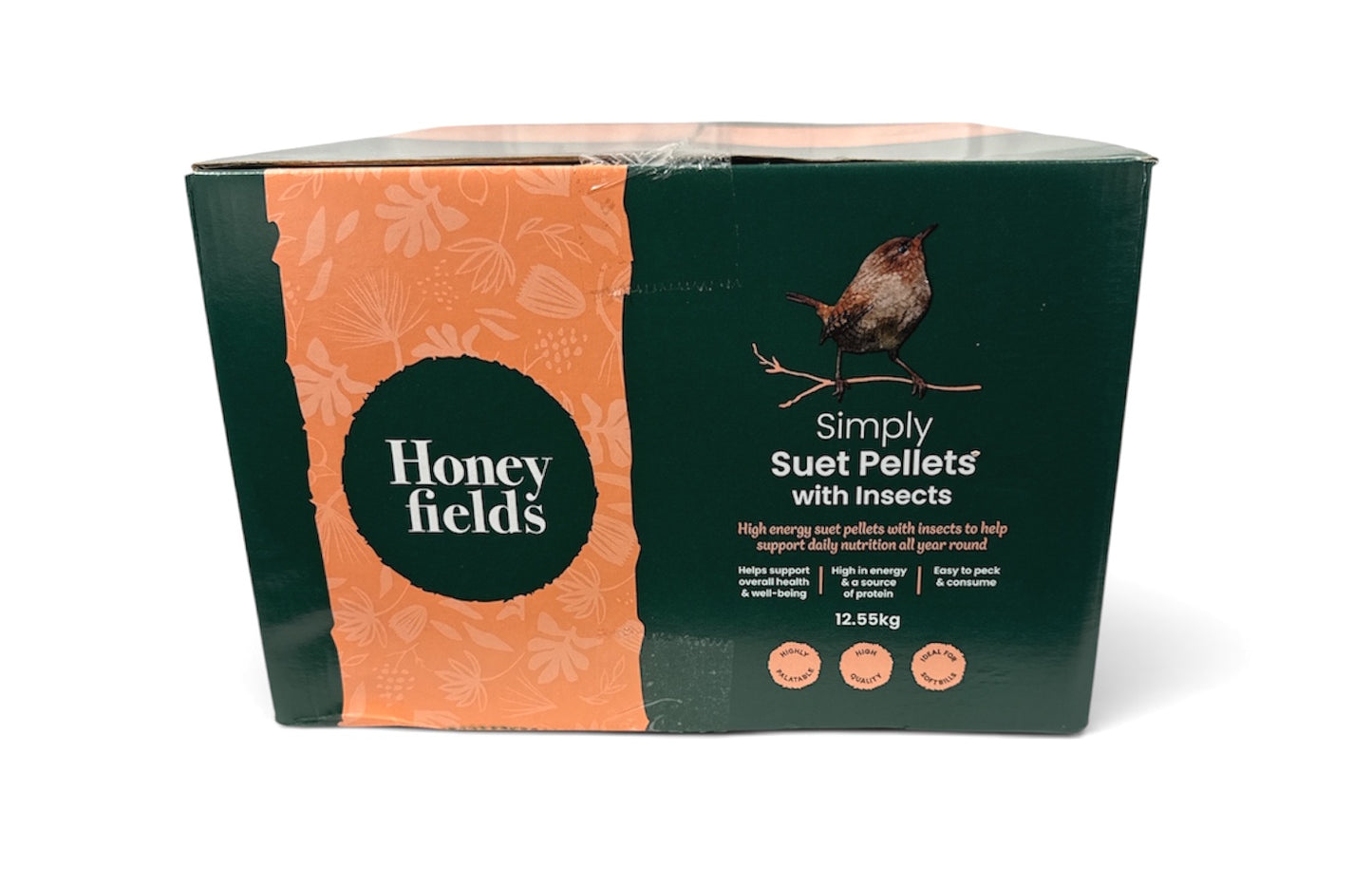 Honeyfields Wild Garden Bird Suet Pellets Bulk Insect Flavour 12.55kg