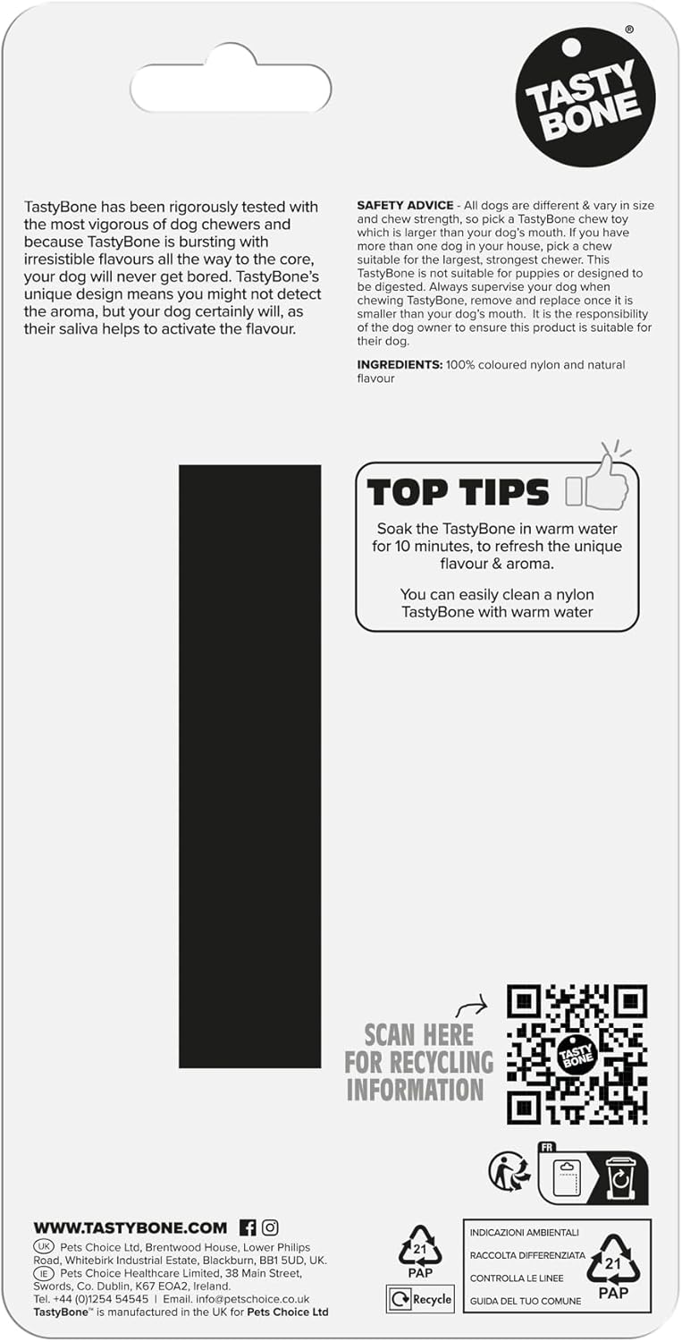 TastyBone Large Beef Nylon Dog Chew Toy