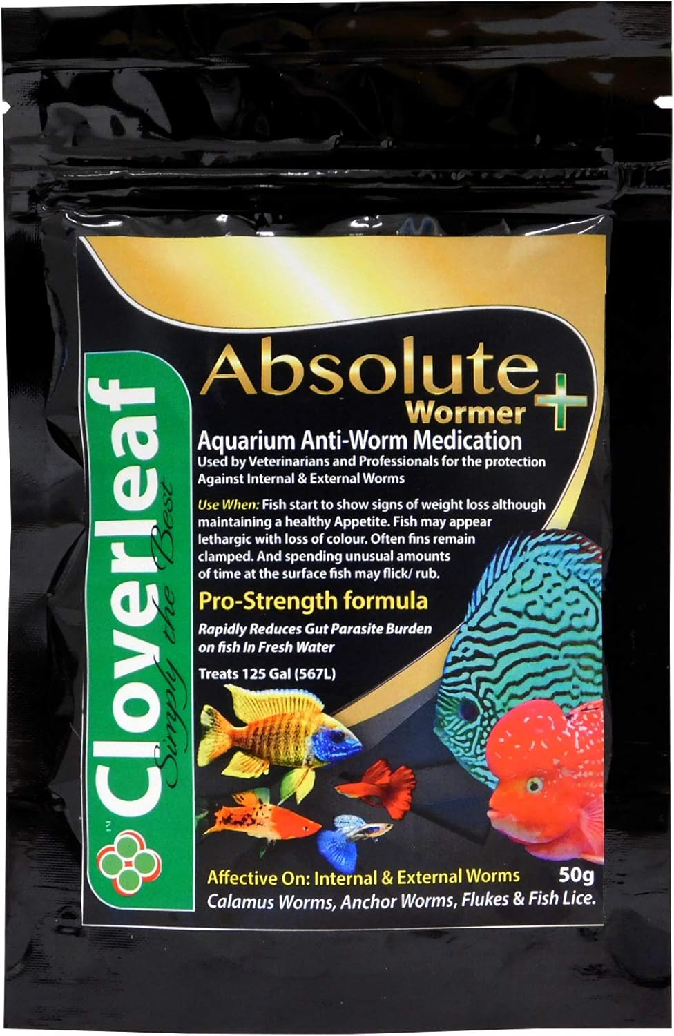 Cloverleaf Absolute Wormer + Aquarium
