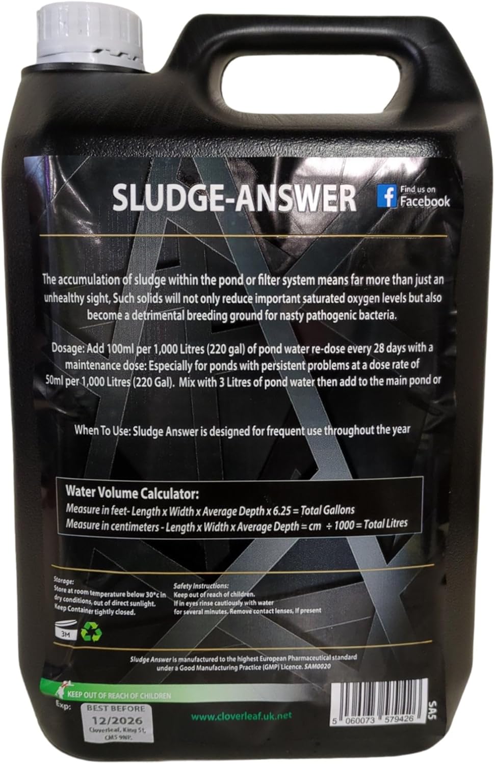 Cloverleaf Sludge Answer 5Ltr
