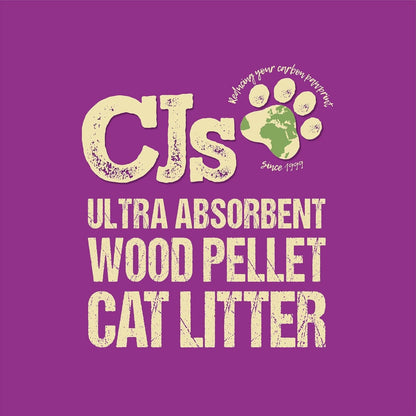 Cj's Wood Pellet Cat Litter 30Ltrs