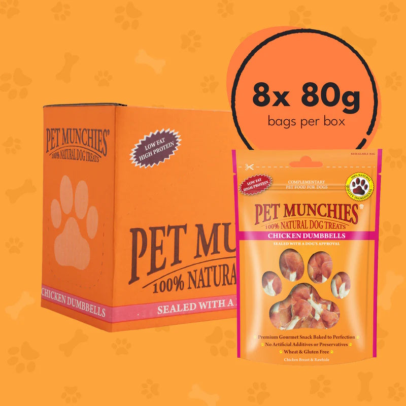 Pet Munchies Chicken Dumbbells 80g