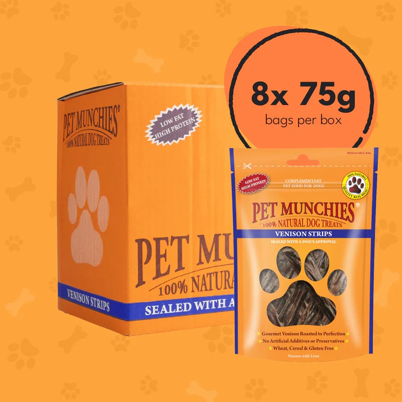 Pet Munchies Venison Strips 75g