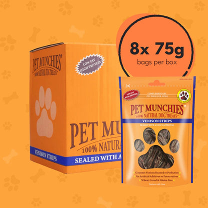 Pet Munchies Venison Strips 75g