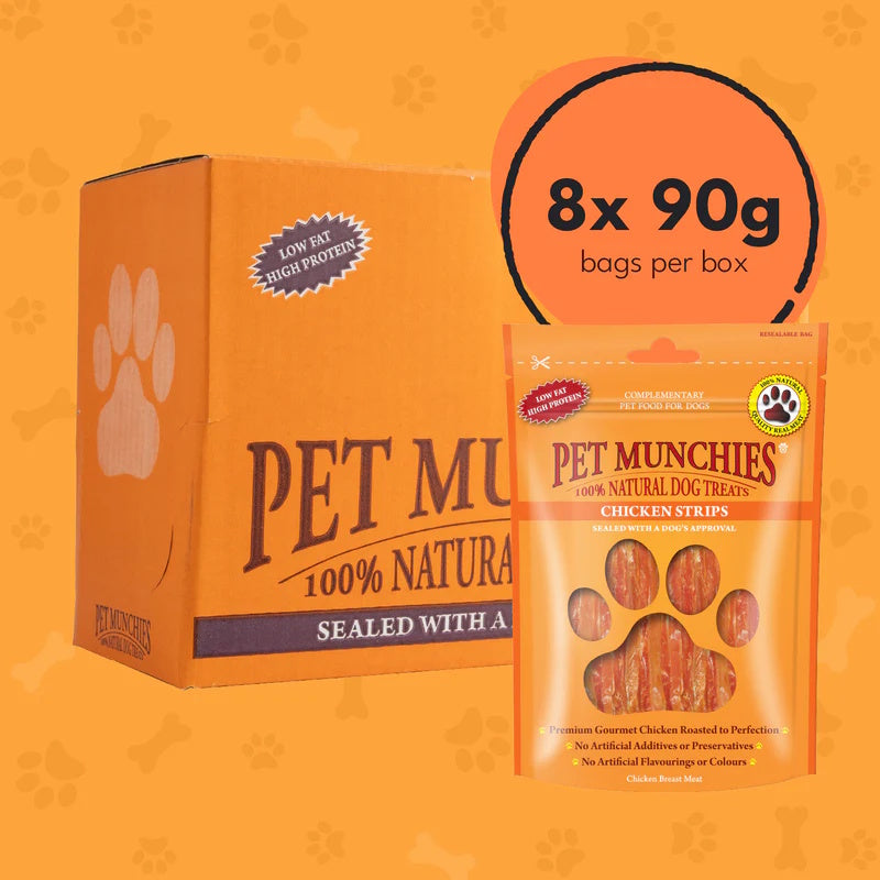 Pet Munchies Chicken Strips 90g