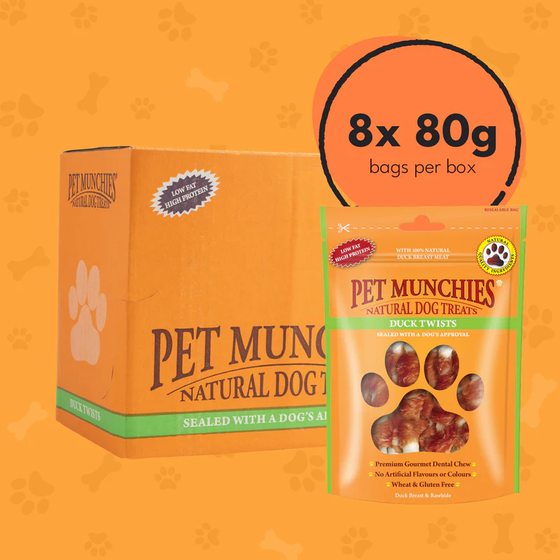 Pet Munchies Duck Twists 80g