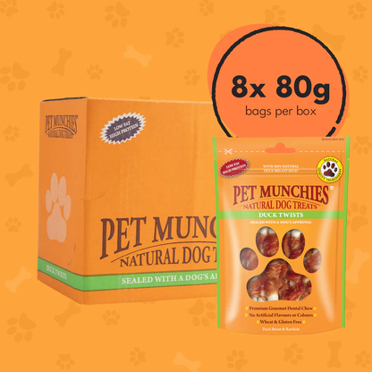 Pet Munchies Duck Twists 80g