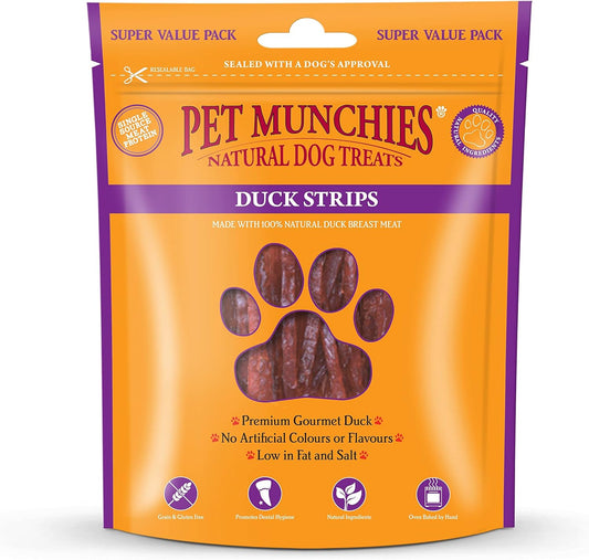 Pet Munchies Duck Strips 320g