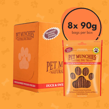Pet Munchies Duck & Sweet Potato Sticks 90g