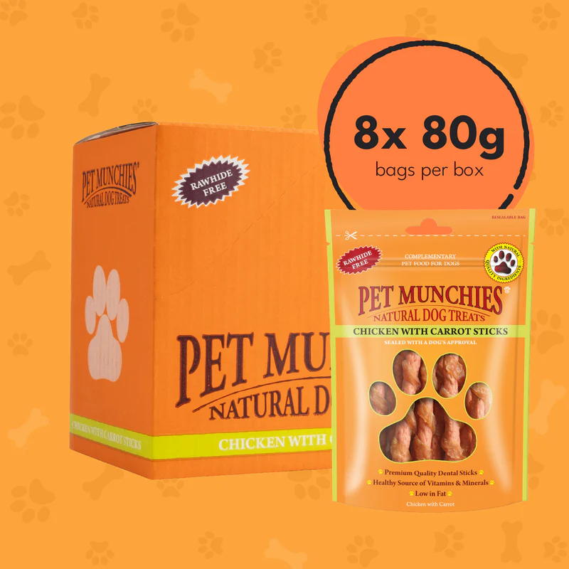 Pet Munchies Chicken & Carrot Sticks 80g