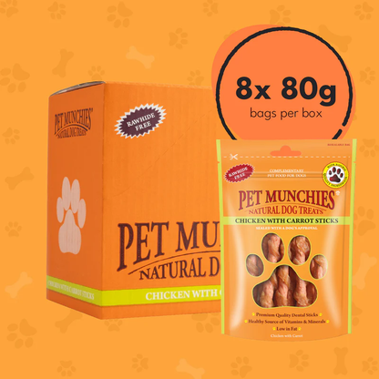 Pet Munchies Chicken & Carrot Sticks 80g