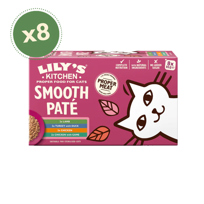 Lilys Kitchen Cat Smooth Pate Selection 8 x 85g