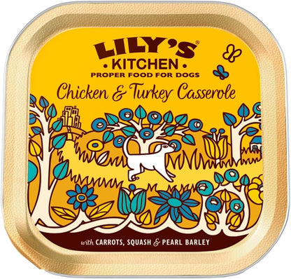 Lilys Kitchen Chicken & Turkey Casserole Wet Dog Food 150g