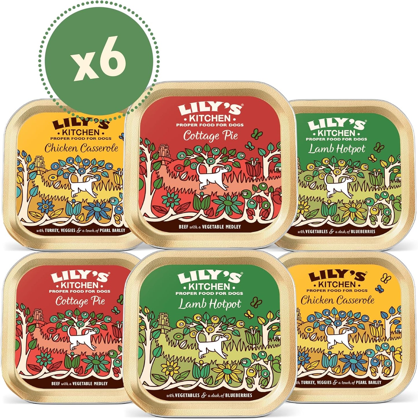 Lilys Kitchen Classic Dinners Multipack Wet Dog Food 6 x150g
