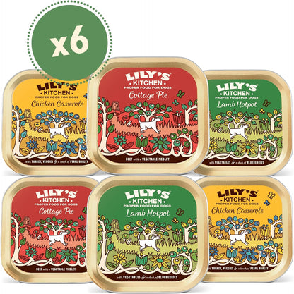 Lilys Kitchen Classic Dinners Multipack Wet Dog Food 6 x150g