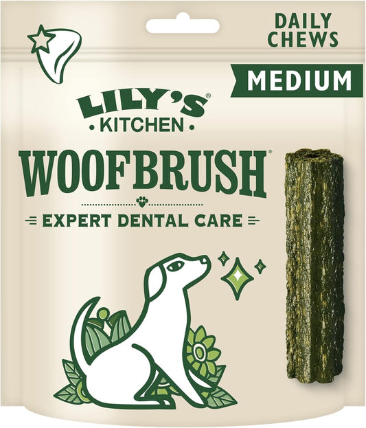 Lilys Kitchen Woof Brush Dental Chew Medium 7 Pack