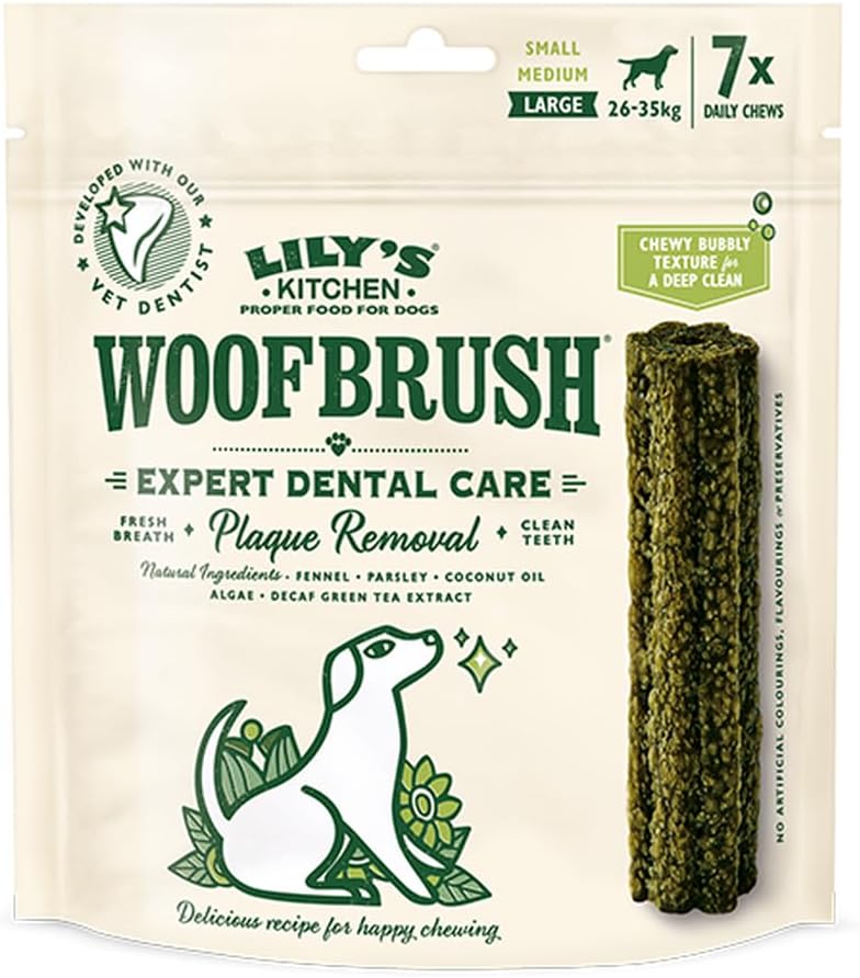 Lilys Kitchen Woof Brush Dental Chew Large 7 Pack