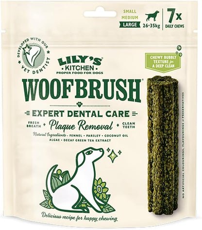 Lilys Kitchen Woof Brush Dental Chew Large 7 Pack