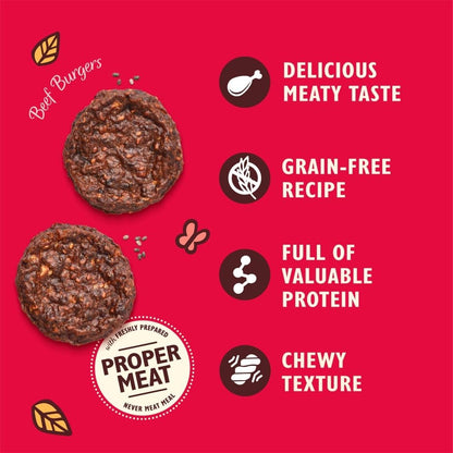 Lilys Kitchen Mini Beef Burgers Grain Free Dog Treats 70g