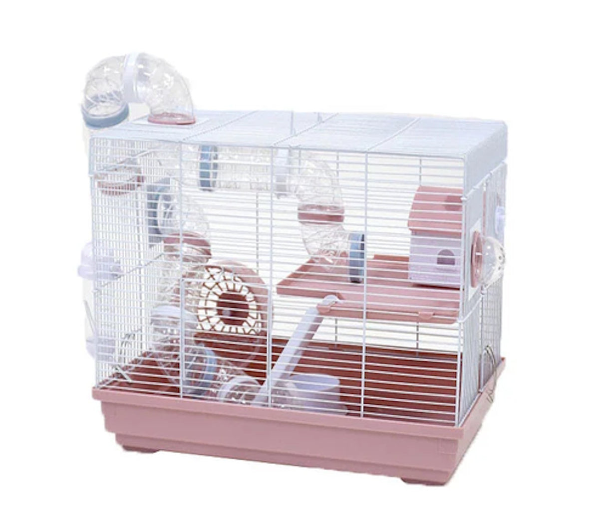 Little Zoo Hugo Hamster Cage Pink