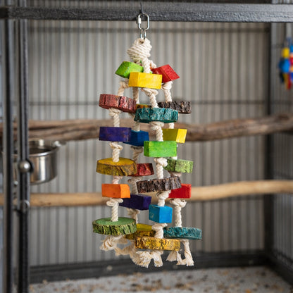 Sky Pets Wood Wonder Chunky Parrot Toy