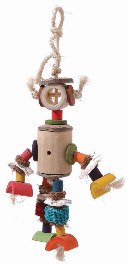 Adventure Bound Bamboo Man Parrot Toy