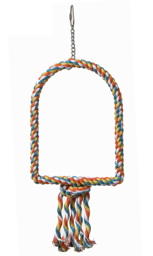 Adventure Bound Arc Rope Swing Parrot Toy