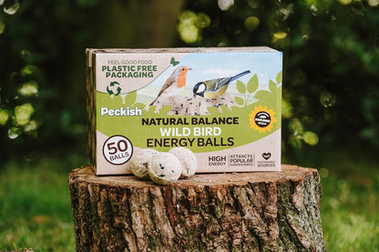 Peckish High Energy Natural Balance Fat Balls For Wild Birds 50 Bulk Box