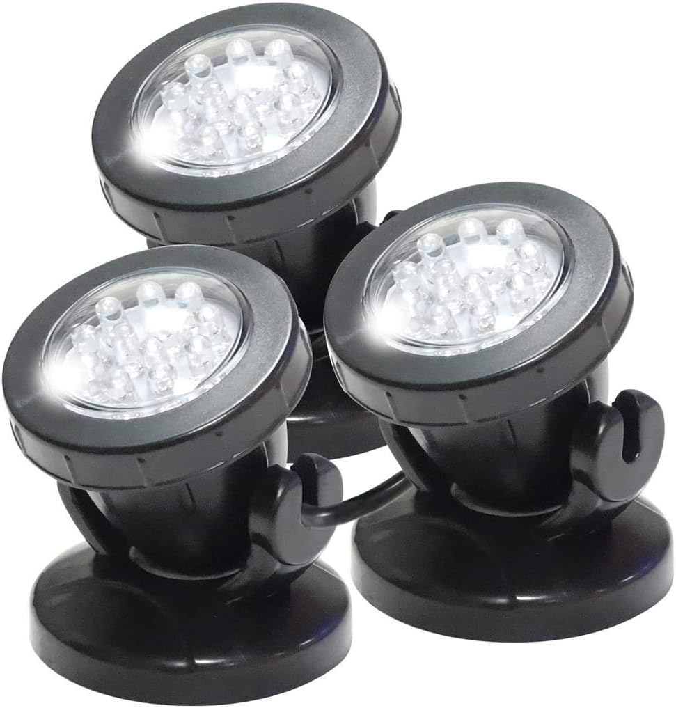 Bermuda Submersible LED Spotlights (3 Lights) – Warm White Pond Lighting