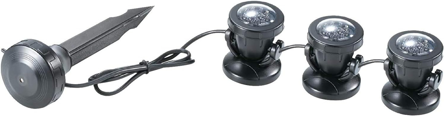 Bermuda Submersible LED Spotlights (3 Lights) – Warm White Pond Lighting