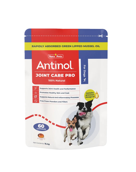 Antinol 100% Natural Joint Care Pro For Dogs 60 Capsules