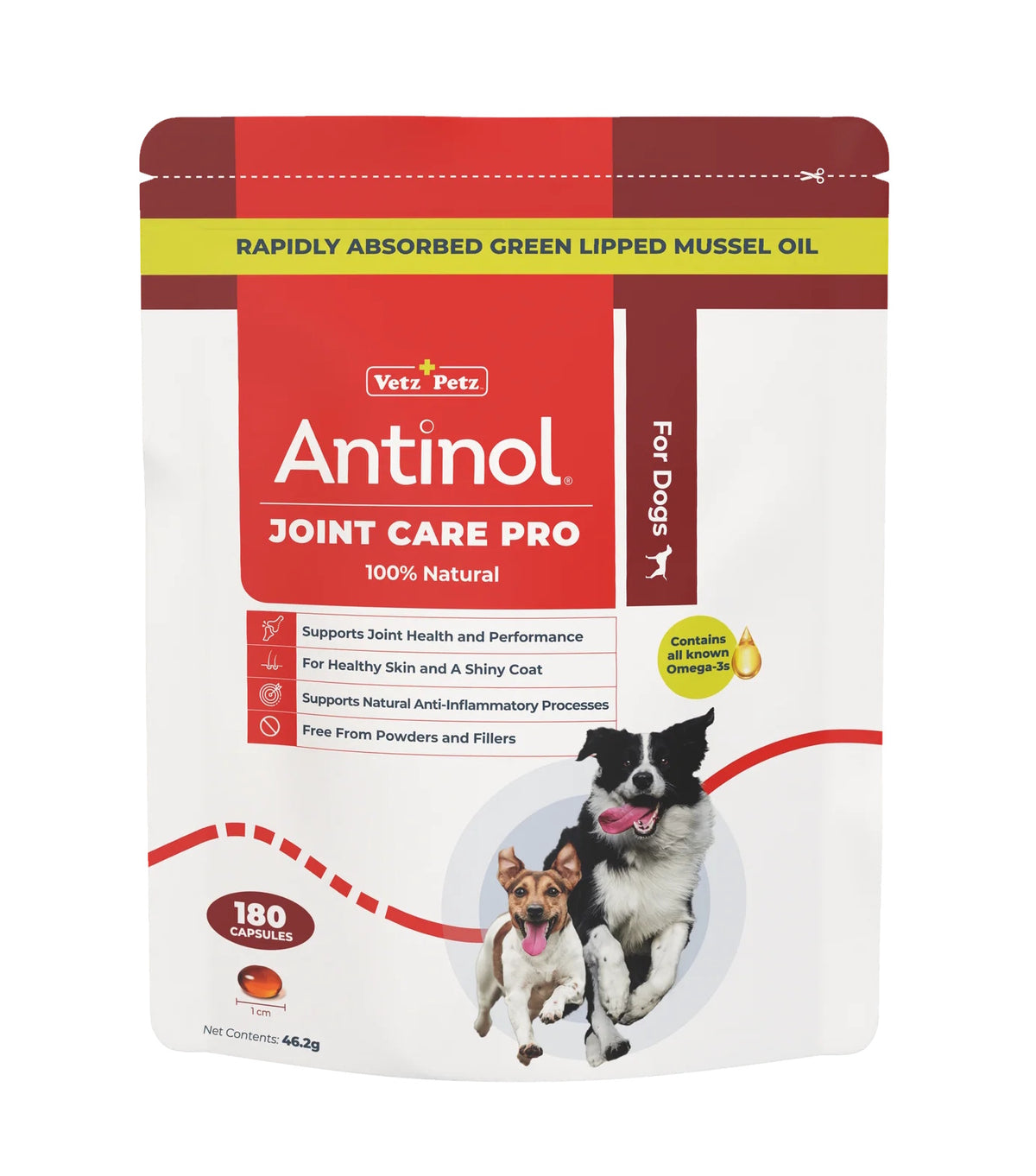 Antinol 100% Natural Joint Care Pro For Dogs 180 Capsules