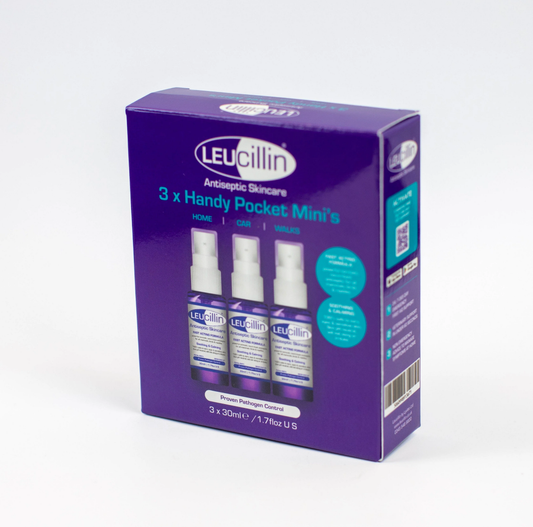 Leucillin Antiseptic Refill Pocket Mini's 3 x 30ml