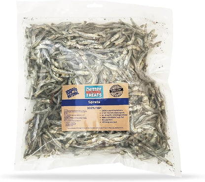 Better Natural Mini Sprats 1kg Bulk Value Bag Natural Treats Omega 3