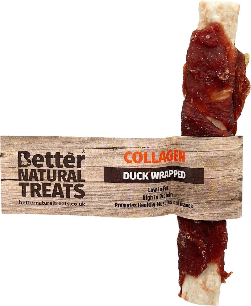 Better Natural Treats Duck Wrapped Collagen Stick Dog Chew 13cm