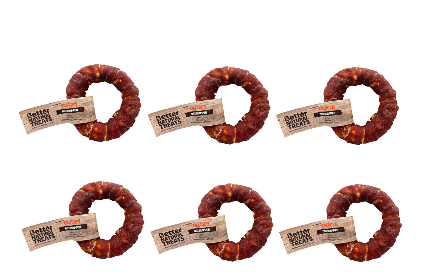 Better Natural Treats Duck Wrapped Collagen Donut Dog Chew 11cm