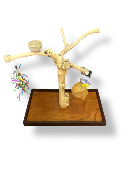 Wundapets Java Wood Table Top Stand Large