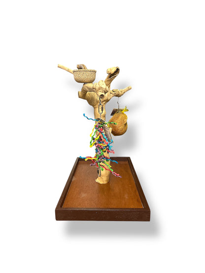 Wundapets Java Wood Table Top Stand Large