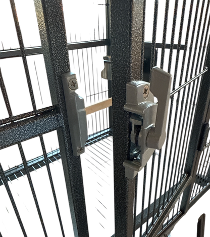 Wundapets Thirlmere Medium Parrot Cage Antique Black With White Base