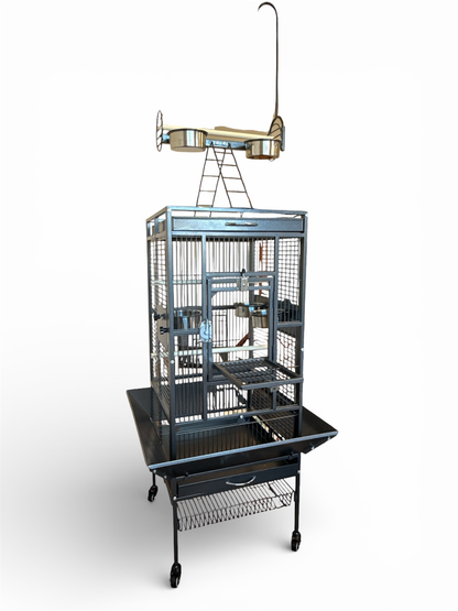 Wundapets Buttermere Medium Parrot Cage Antique Black