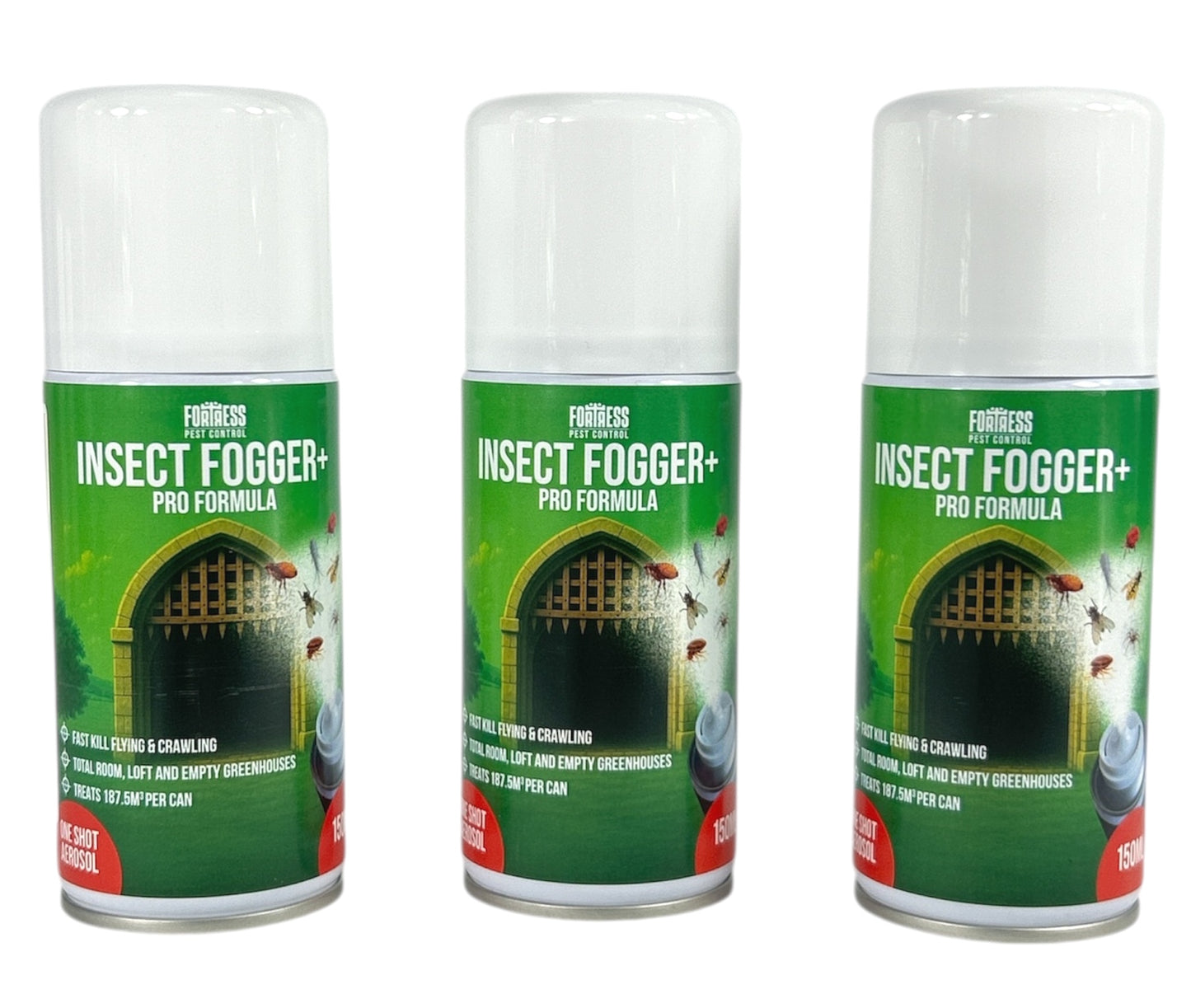 Fortress Pest Control Insect Fogger+ Pro Formula Insect Flea Killer 150ml