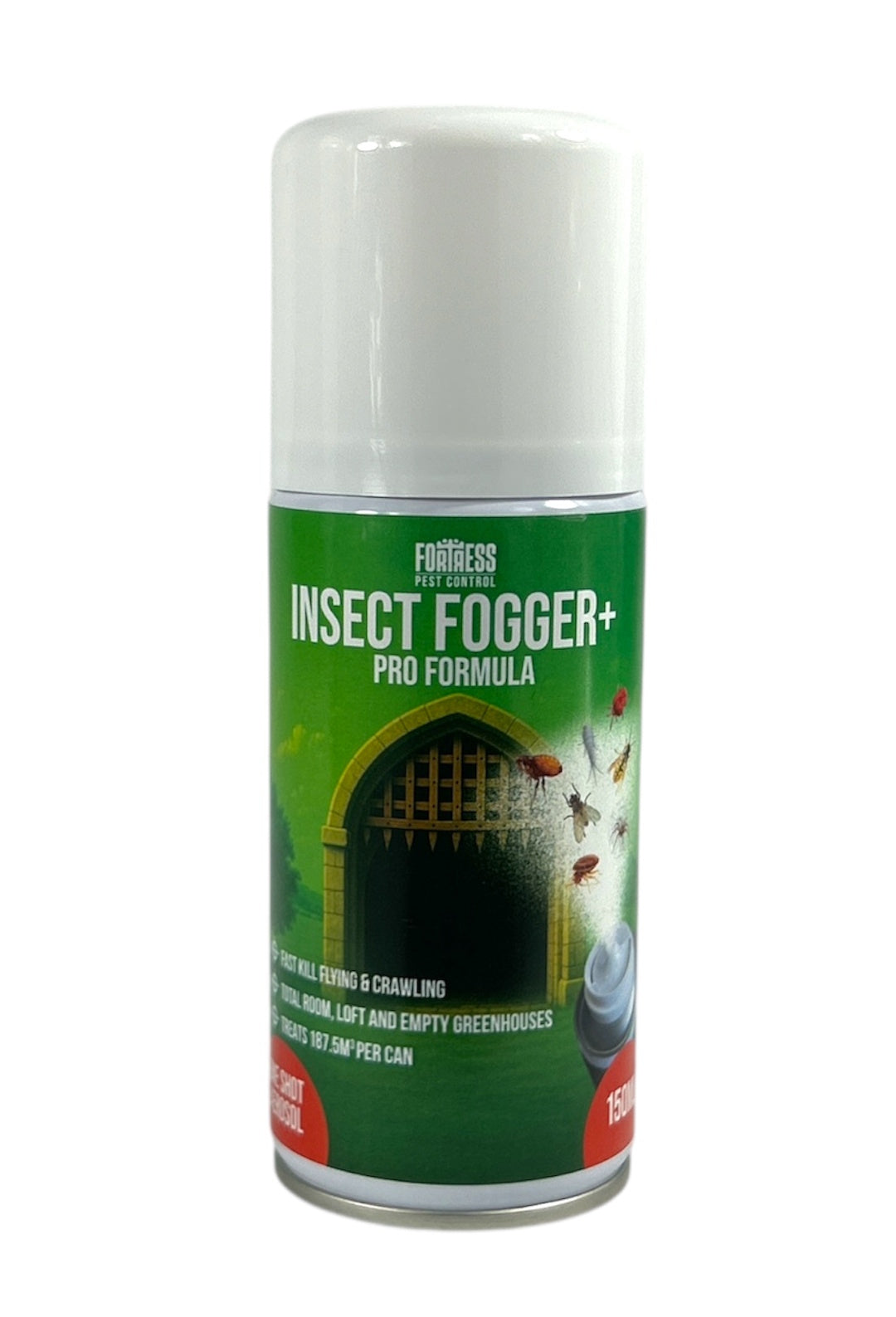 Fortress Pest Control Insect Fogger+ Pro Formula Insect Flea Killer 150ml