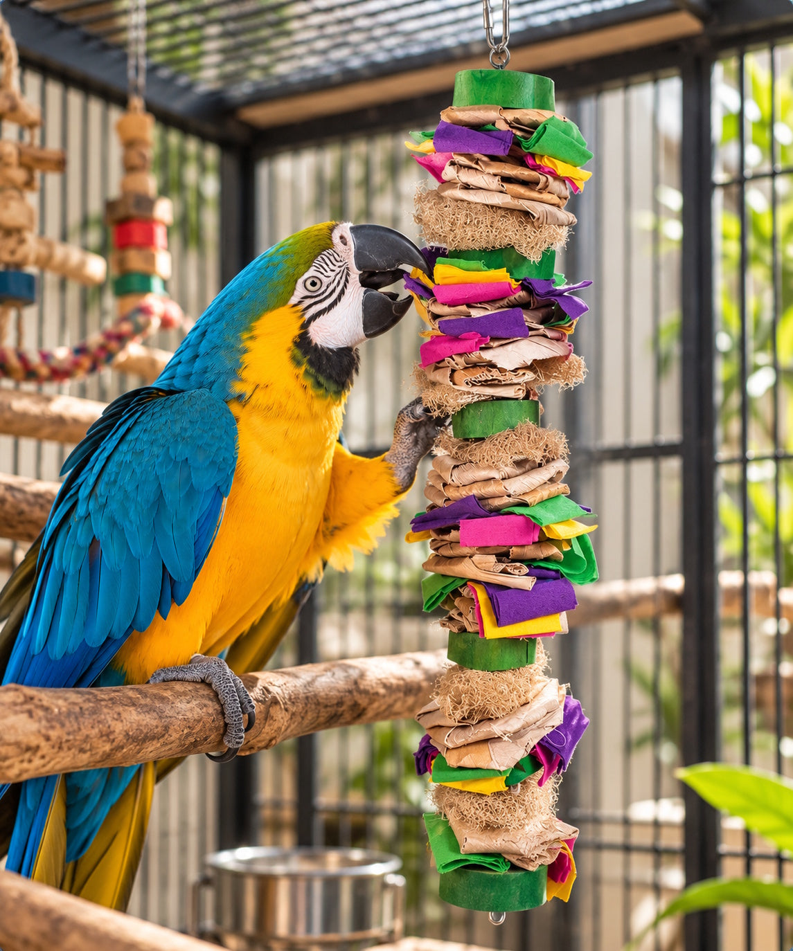 Sky Pets Colour Splash Large Colouful Parrot Toy