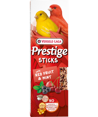 Versele-Laga Prestige Sticks Canaries Red Fruit & Mint 60g