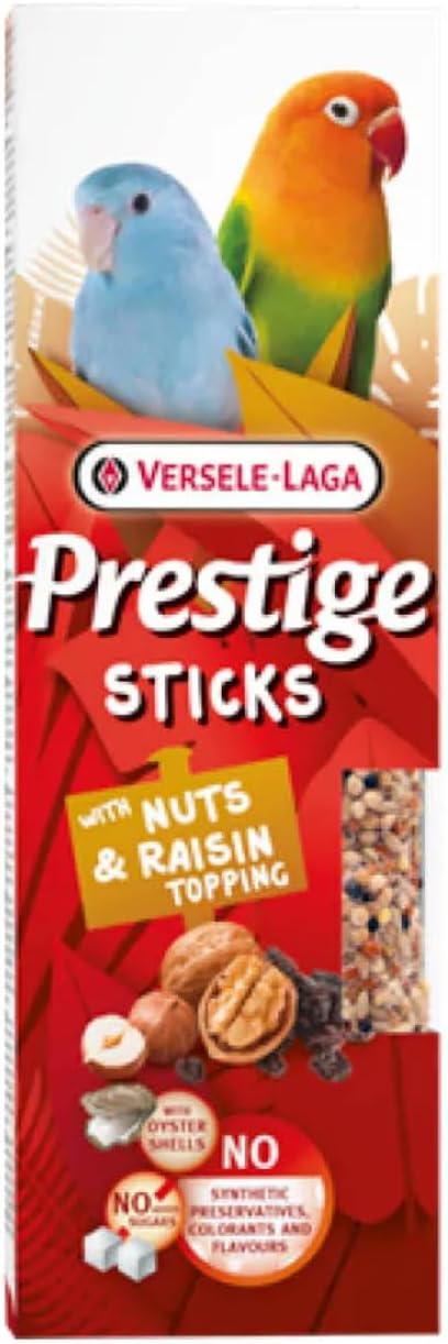 Versele-Laga Prestige Sticks Small Parrot Nuts & Raisin 60g