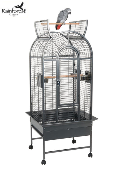 Rainforest Ecuador Large Bird Cage Antique Black